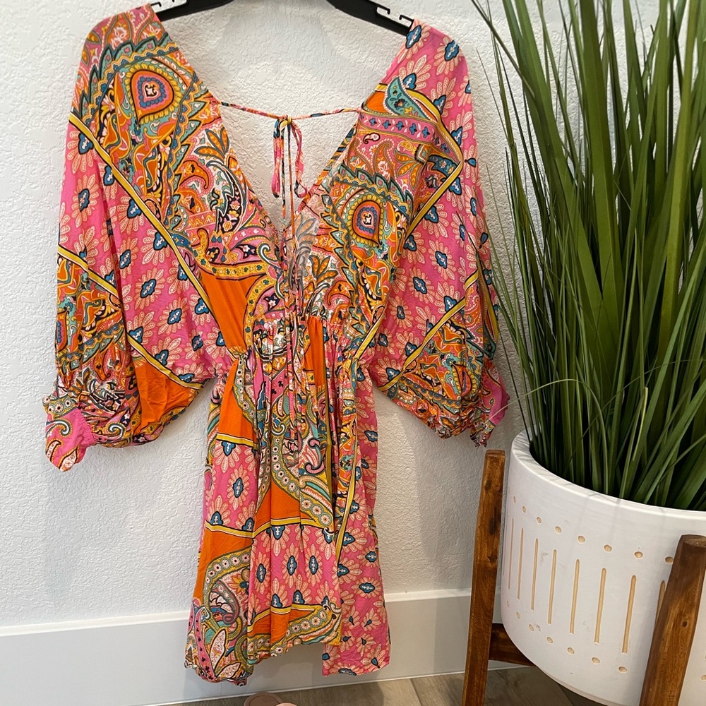 VICI Small Pink and Orange Dress